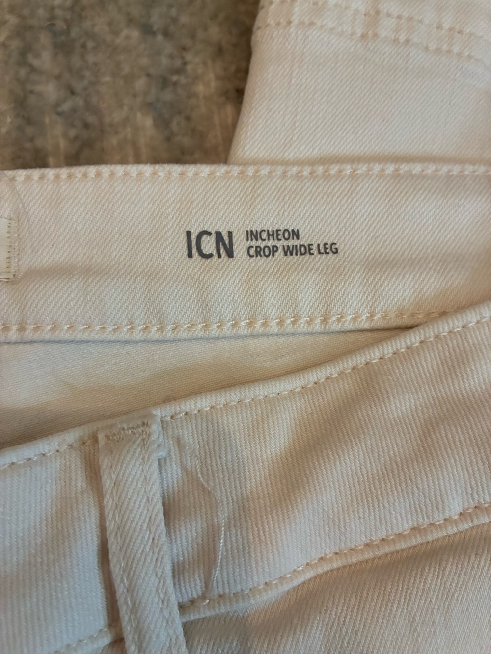Warp + Weft Women's Cream Patch-Pocket Chinos - Picture 4 of 6